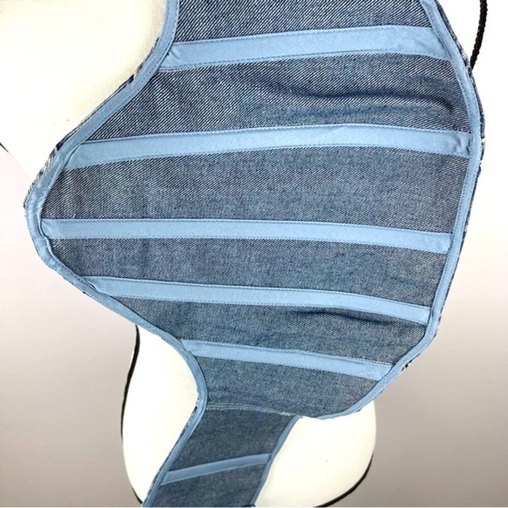 BY.DLYN Jamison Corset Light Blue Denim Back Zip - XS - Picture 9 of 13